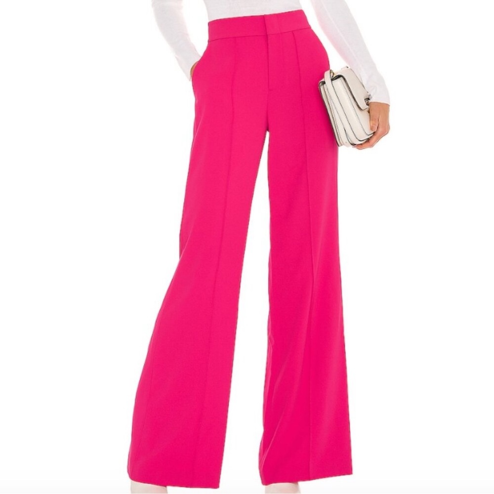 Alice + Olivia Dylan Pant Neon Pink Size 4